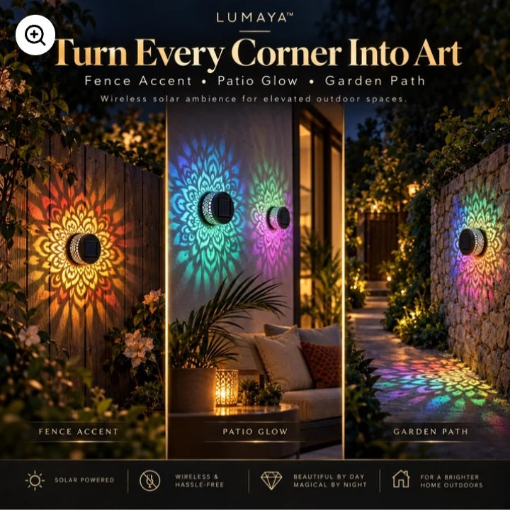 Solar Mandal Light for Diwali Decoration – Outdoor Wall Light for Balcony & Garden (Pack of 1)